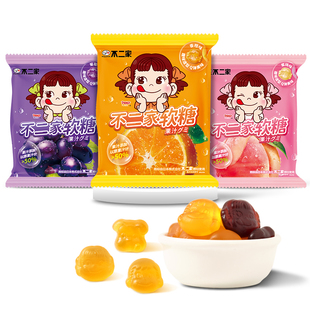 临期！不二家果汁软糖水果味儿童休闲小零