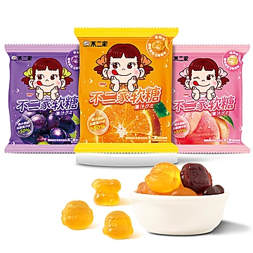 不二家.果汁软糖20包共300g装