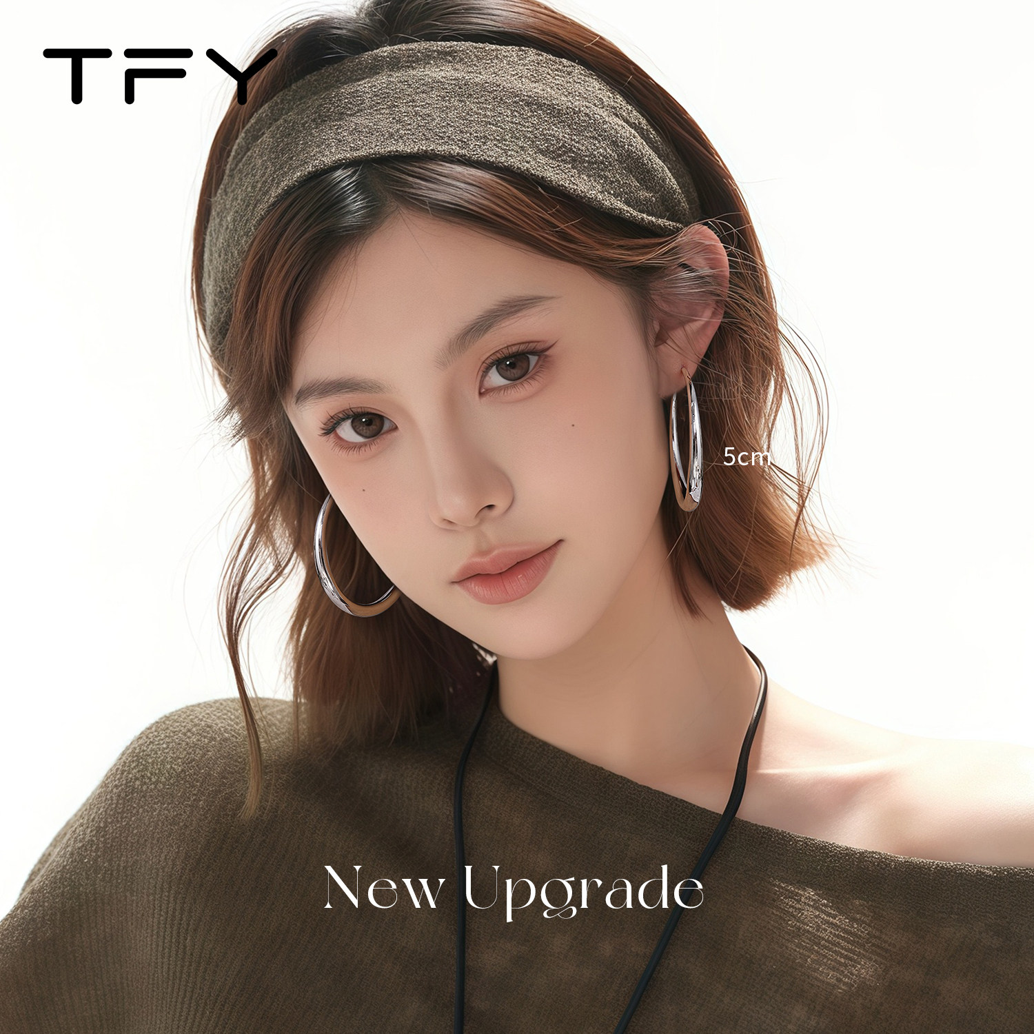 素圈耳环圈圈大圈圆圈女士银饰耳饰2026新款爆款简单大方气质耳圈,淘宝优惠券,粉丝福利购,淘宝优惠卷