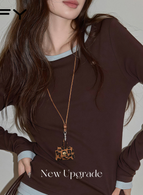 秋冬复古毛衣项链女款2025新款长款美拉德毛衣链大气高档高级感