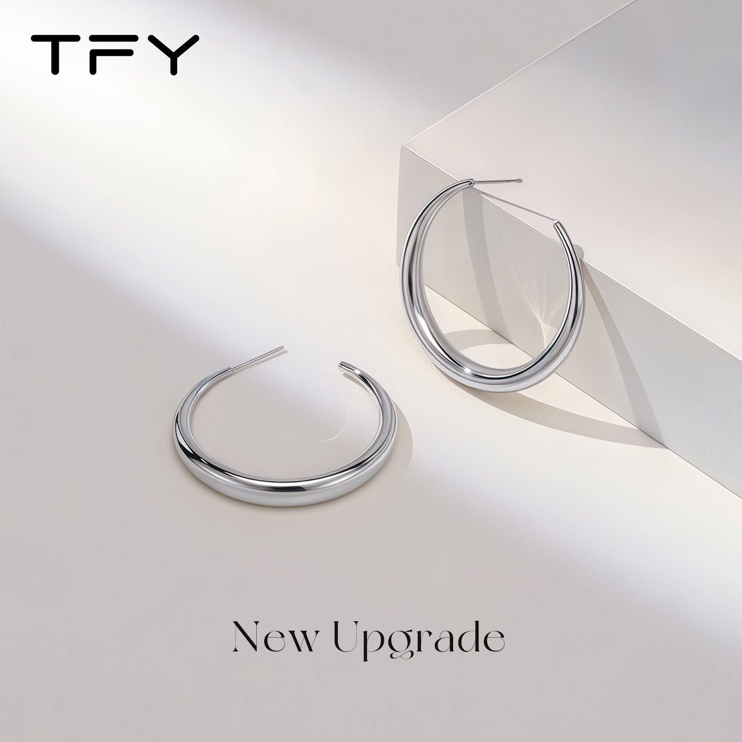 素圈耳环圈圈大圈圆圈女士银饰耳饰2026新款爆款简单大方气质耳圈,淘宝优惠券,粉丝福利购,淘宝优惠卷