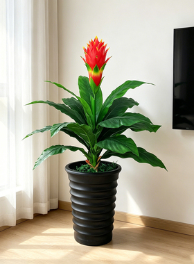 塑料假花仿真花客厅盆栽橘子树绿植盆景假植物装饰室内大型桃花树