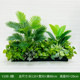 Outdoor flower box layout green ivy leaves decorate grass