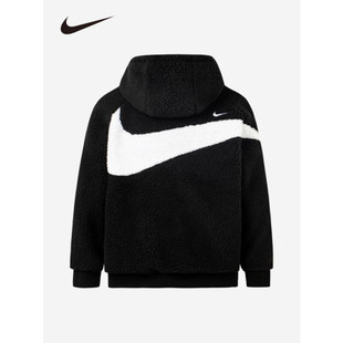 Nike/耐克童装针织夹克羊羔绒运动服