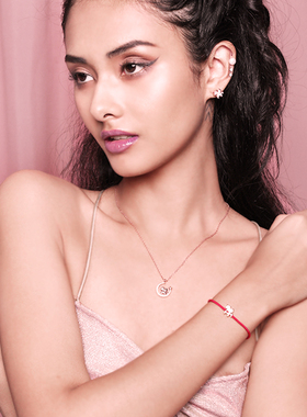 月亮独角兽锁骨链告白礼物送女友