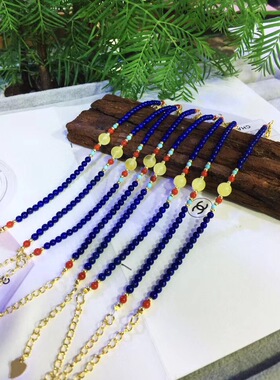 珠宝青金石百搭小手链