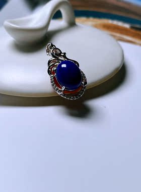 珠宝青金石唯美风吊坠