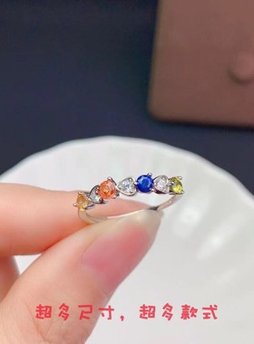 纯银电镀玫瑰金圆形戒指