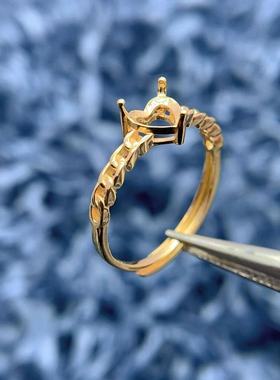 戒指空托奢华小众设计底托S925银