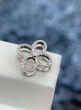 S925银吊坠空托简单气质高级百搭