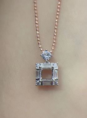 精工三色可选时尚百搭吊坠银托