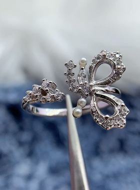 S925银托工厂戒指空托超多款式