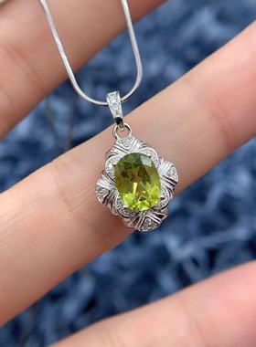 S925纯银吊坠空托6*8mm银托工厂