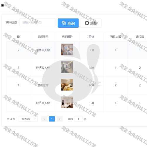 java springboot vue 酒店客房管理系统 酒店预订系统 文档+源码 - 图2