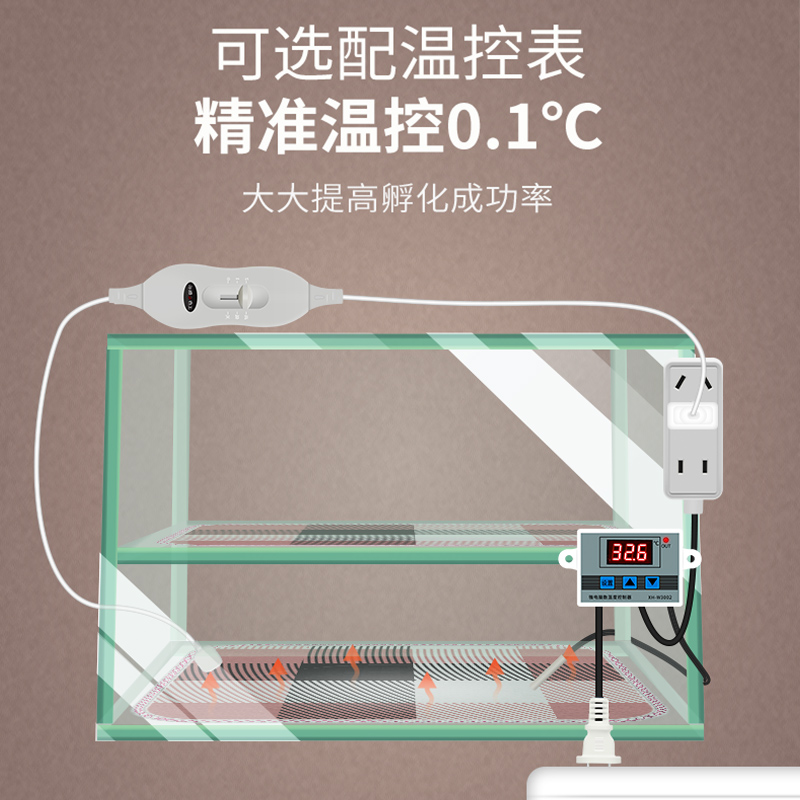 自制家用型小型孵化机自动控温水床孵蛋器配件电热毯孵化器孵化箱 - 图2