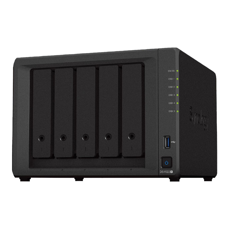 【豪礼自选】Synology群晖nas网络私有云存储DS1522+中小型企业级五盘位NAS群辉办公网络数据储存服务器 - 图3