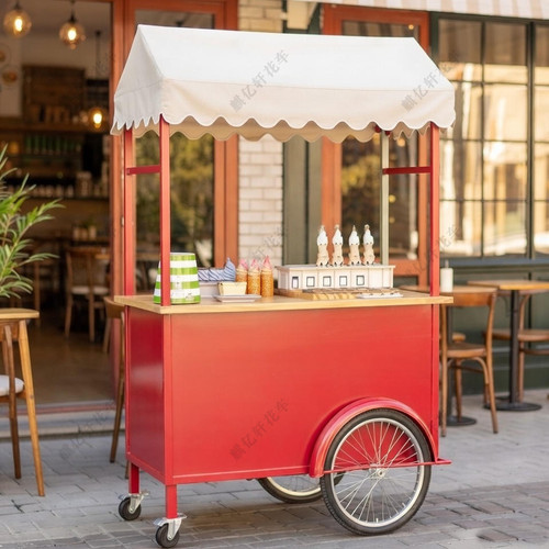 新款圣诞节元旦春节活动商场展示推车创意多功能摆摊促销装饰花车 - 图1