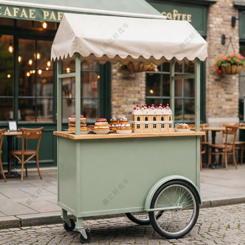新款圣诞节元旦春节活动商场展示推车创意多功能摆摊促销装饰花车 - 图0