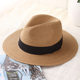 Panama jazz cowboy hat British large brim straw hat