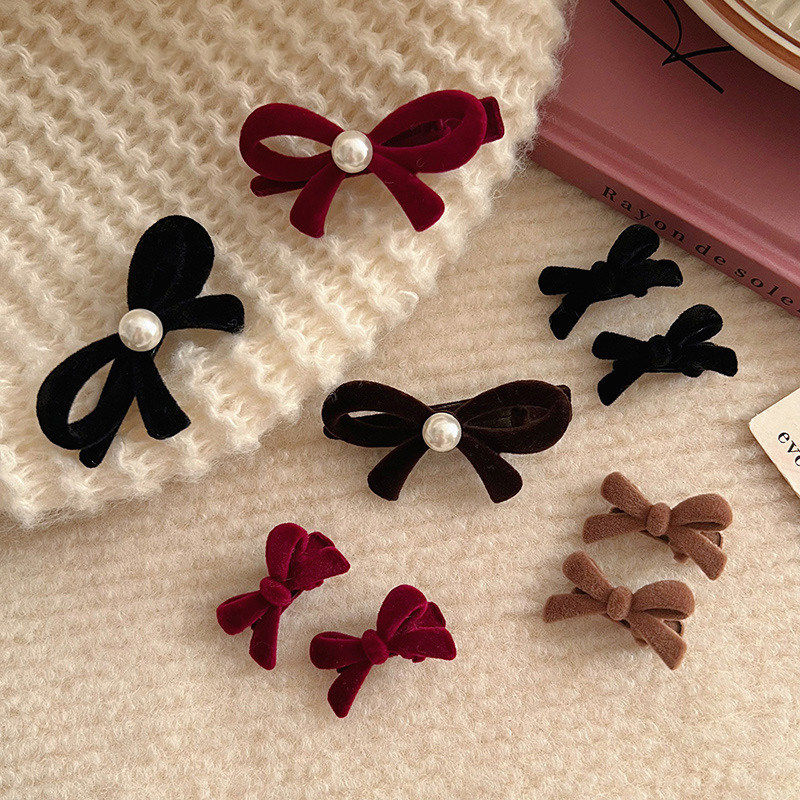 红色发饰发夹2026新款高端发卡配饰蝴蝶结小夹子侧边刘海边夹头饰,淘宝优惠券,粉丝福利购,淘宝优惠卷