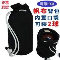 New thickened basketball kit Canvas Backpack for men and women Training Package Draw Rope Bunches Double Shoulder Sports Back Pocket Big Capacity