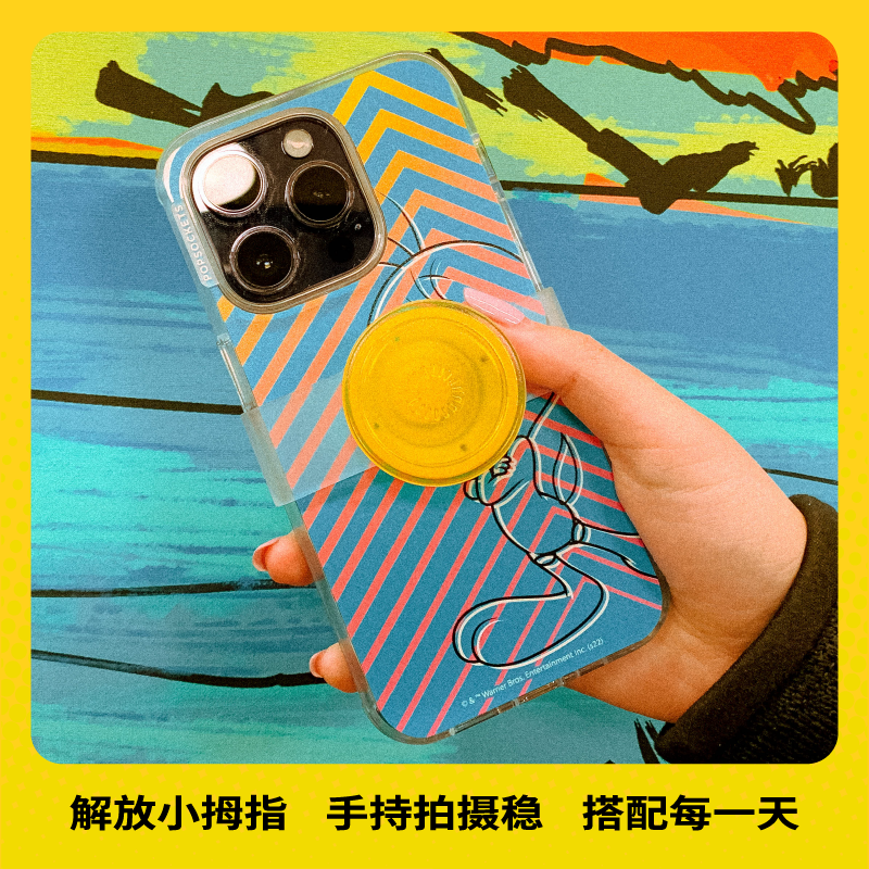 【顽皮崔弟】PopSockets泡泡骚手机支架气囊伸缩防摔粘贴Tweety bird-图1