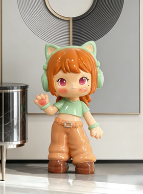创意猫女蓝牙公仔摆件乔迁送礼