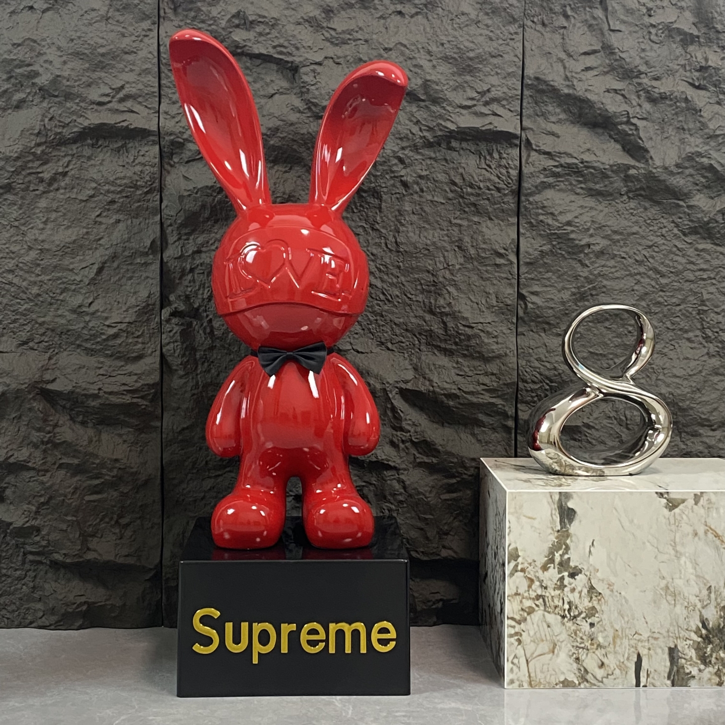 轻奢兔子存钱罐卡通摆件现代客厅玄关民宿电视柜落地创意家居装饰 - 图2