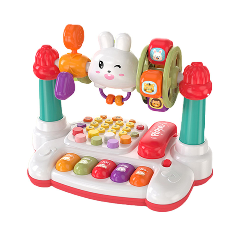 婴儿多功能兔子故事机仿真电话机宝宝音乐早教益智玩具儿歌0-1岁,淘宝优惠券,粉丝福利购,淘宝优惠卷