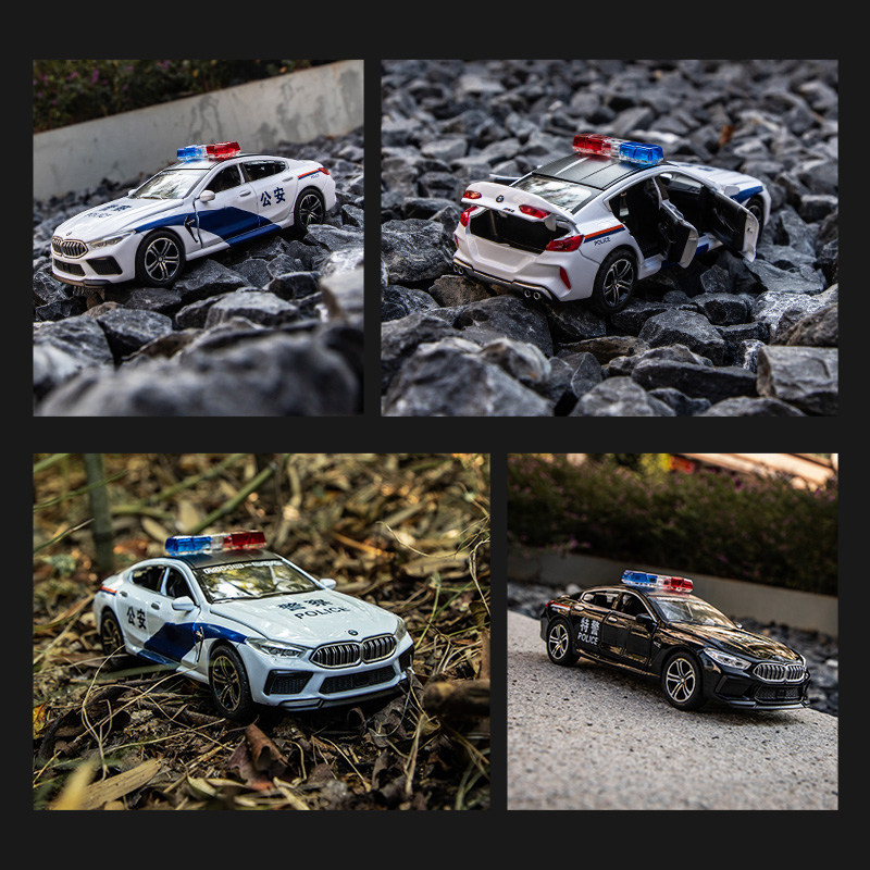 儿童合金车模型玩具特警公安车宝马汽车男孩子声光回力车生日礼物,淘宝优惠券,粉丝福利购,淘宝优惠卷
