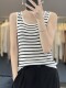 ເສື້ອຍືດຄໍ U-neck Tencel camisole slim fit short style