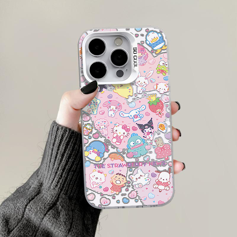 KT库洛米适用苹果16pro手机壳iPhone15promax新款13/12华为Pura70mate60荣耀90防摔11小米14彩银vivo硬壳oppo