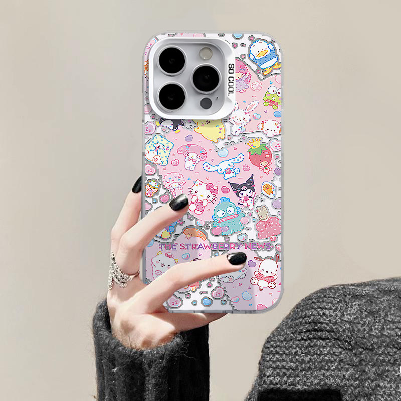 KT库洛米适用苹果16pro手机壳iPhone15promax新款13/12华为Pura70mate60荣耀90防摔11小米14彩银vivo硬壳oppo