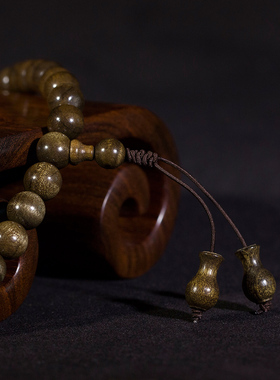 金丝楠木手串108手链乌木念珠