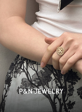 PN2023年新款戒指女法式复古风格