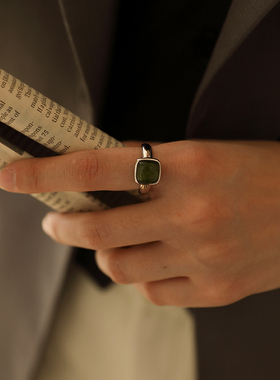 pn戒指女轻奢小众设计ins小方