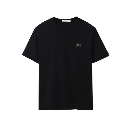 HLA/海澜之家联名中华大地凉感男士父亲T恤25夏季新款冰爽棉短t男