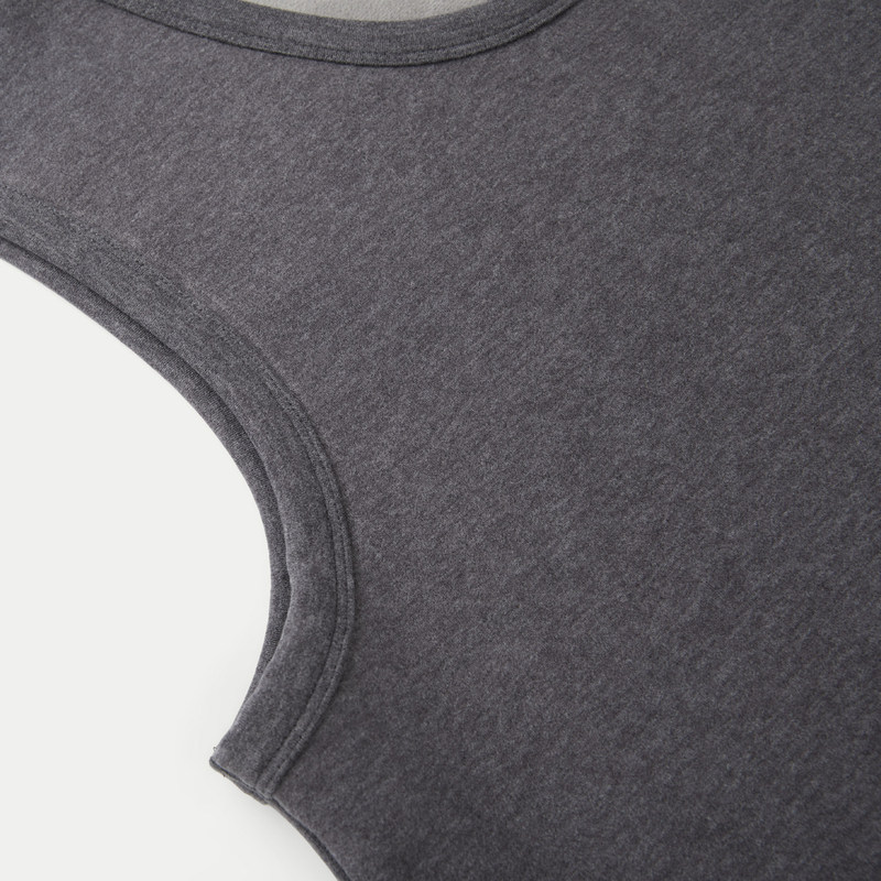 HLA/海澜之家加绒加厚内衣背心男U领打底纯色无袖保暖柔软汗衫男,淘宝优惠券,粉丝福利购,淘宝优惠卷