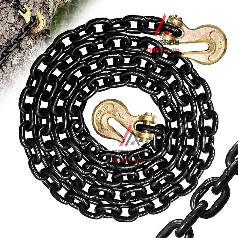 羊角双抓钩起重链条吊索具双钩链条铁链叉车吊石头捆绑铁链条双钩,淘宝优惠券,粉丝福利购,淘宝优惠卷