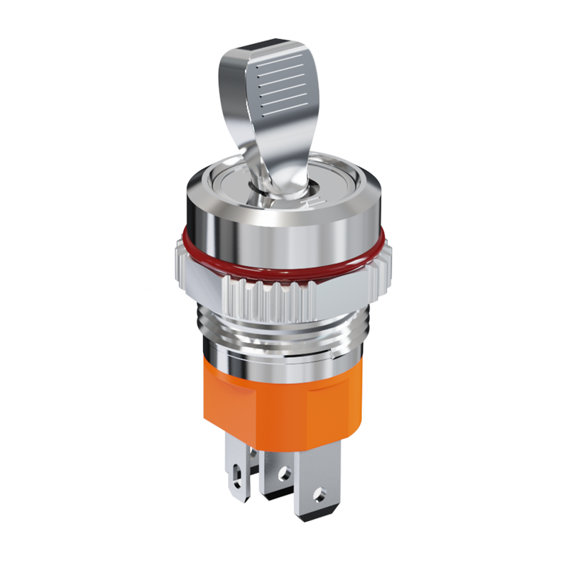 蓝波16mm铜镀铬金属钮子开关LED灯15A大电流纽子2档1NO1NC开关,淘宝优惠券,粉丝福利购,淘宝优惠卷