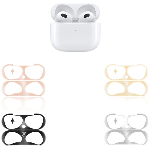 适用于airpods 3代金属贴纸新款苹果3代蓝牙耳机内盖防尘贴膜超薄 - 图3