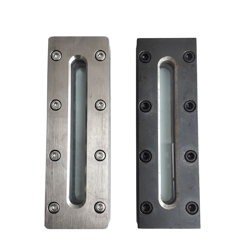 304不锈钢外六角长条视镜长方形对夹视镜观察镜平板液位计框型200 - 图3