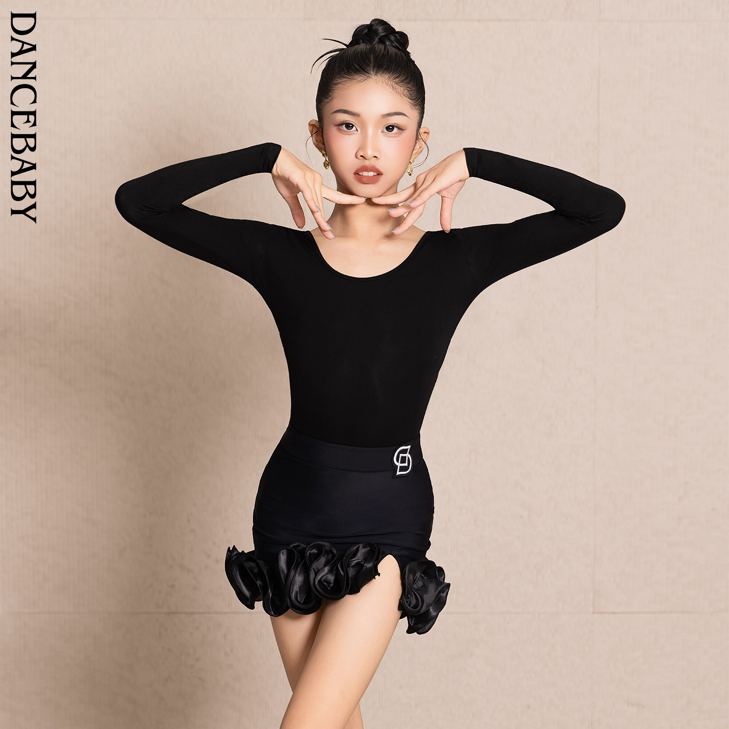 dancebaby拉丁舞服2025女童练功服舞蹈上衣新品绝美练习服DAS195,淘宝优惠券,粉丝福利购,淘宝优惠卷
