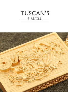 TUSCAN'S国风时尚小方牌锁骨链女士项链颈链双鱼饰品