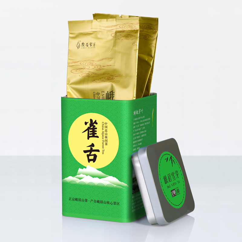 2024新茶峨眉雪芽绿茶雀舌120g新茶早春嫩芽自饮装浓茶四川特产 - 图2