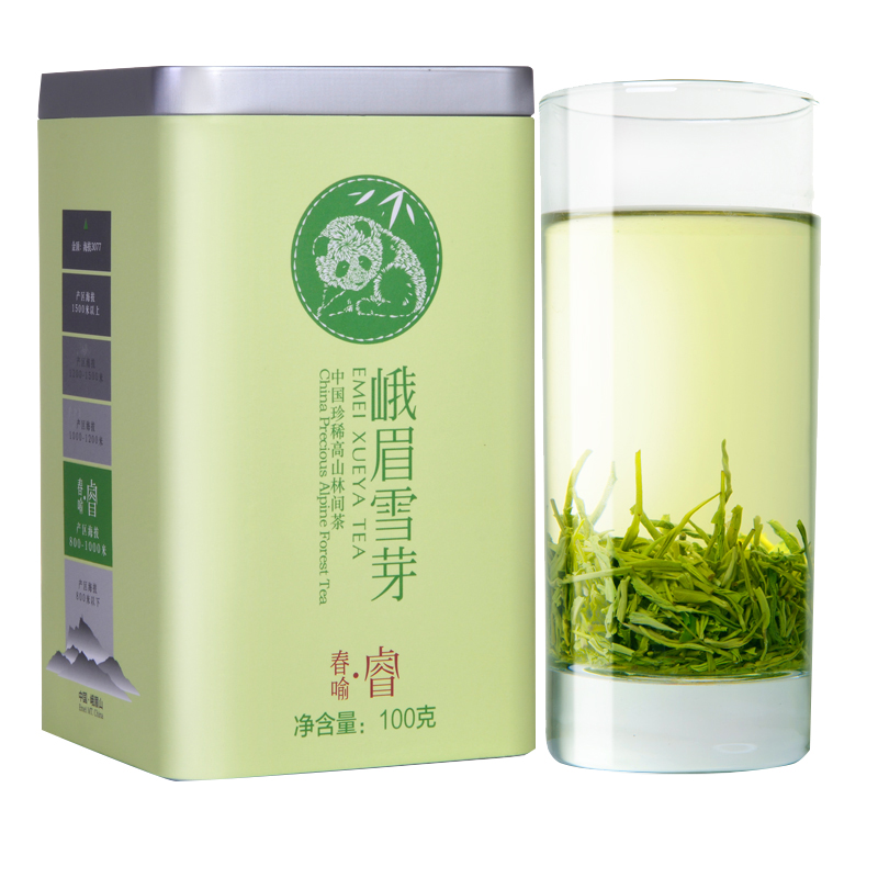 2024新茶春茶峨眉雪芽春喻睿100g春茶高山毛峰绿茶茶叶四川特产 - 图3