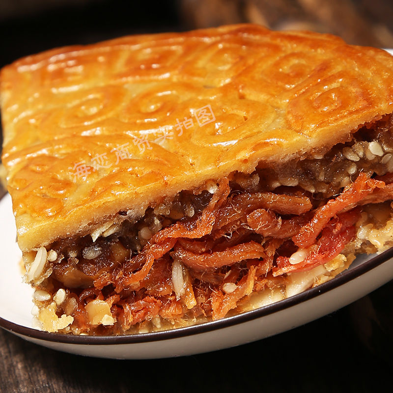 1斤2斤广西合浦月饼五仁叉烧蛋黄莲蓉广式老式伍仁中秋大月饼火腿