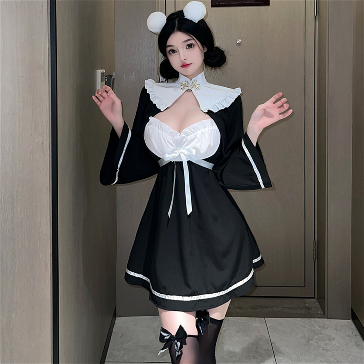 cutie：内衣古典旗袍纯欲风制服睡衣性感酒吧夜店免脱制服套装女,淘宝优惠券,粉丝福利购,淘宝优惠卷