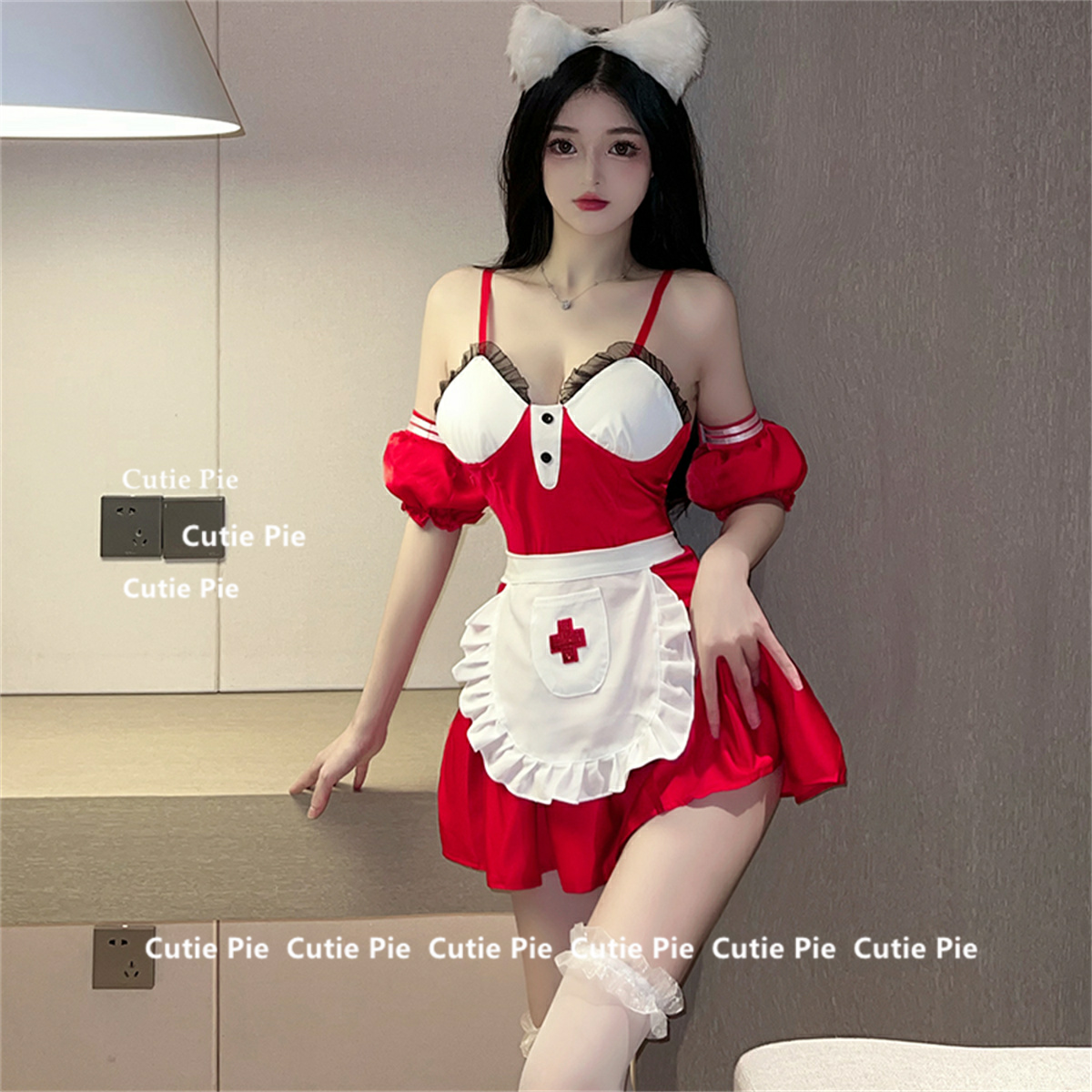 护士cosplay制服少女口水变装可爱趣味床上蕾丝白丝免脱睡衣女仆,淘宝优惠券,粉丝福利购,淘宝优惠卷