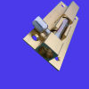 Thickened exposed aluminum alloy door bathroom wooden door